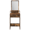 vidaXL Dressing Table with Drawers - Smoked Oak, 50x41x140 cm