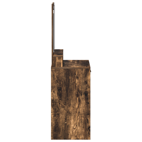 vidaXL Dressing Table with Drawers - Smoked Oak, 50x41x140 cm