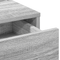 vidaXL Dressing Table with Drawers Grey Sonoma 50x41x140 cm