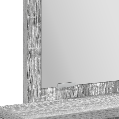 vidaXL Dressing Table with Drawers Grey Sonoma 50x41x140 cm