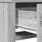 vidaXL Dressing Table with Drawers Grey Sonoma 50x41x140 cm