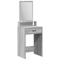 vidaXL Dressing Table with Drawers Grey Sonoma 50x41x140 cm