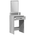 vidaXL Dressing Table with Drawers Grey Sonoma 50x41x140 cm