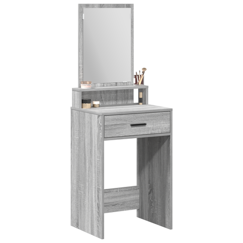 vidaXL Dressing Table with Drawers Grey Sonoma 50x41x140 cm