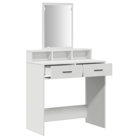 vidaXL Dressing Table with Drawers White 79x41x140 cm