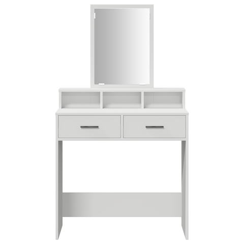 vidaXL Dressing Table with Drawers White 79x41x140 cm
