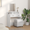 vidaXL Dressing Table with Drawers White 79x41x140 cm