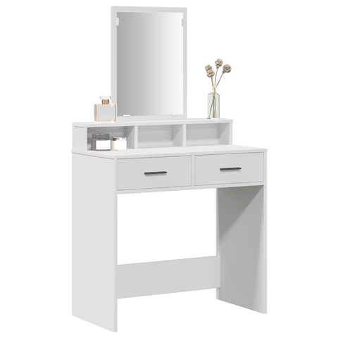 vidaXL Dressing Table with Drawers White 79x41x140 cm