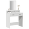 vidaXL Dressing Table with Drawers White 79x41x140 cm