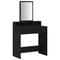vidaXL Dressing Table with Drawers Black Oak 79x41x140 cm