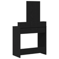 vidaXL Dressing Table with Drawers Black Oak 79x41x140 cm