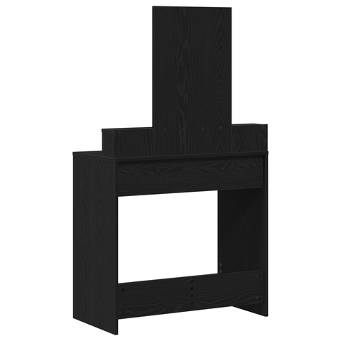 vidaXL Dressing Table with Drawers Black Oak 79x41x140 cm