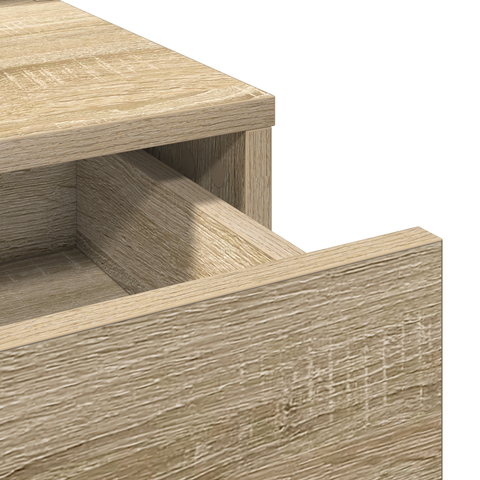 vidaXL Dressing Table with Drawers in Sonoma Oak - 79x41x140 cm