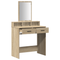 vidaXL Dressing Table with Drawers in Sonoma Oak - 79x41x140 cm