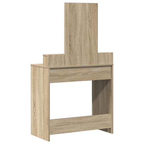 vidaXL Dressing Table with Drawers in Sonoma Oak - 79x41x140 cm