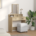 vidaXL Dressing Table with Drawers in Sonoma Oak - 79x41x140 cm