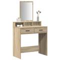 vidaXL Dressing Table with Drawers in Sonoma Oak - 79x41x140 cm