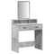 vidaXL Dressing Table with Drawers Concrete Grey 79x41x140 cm