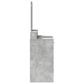 vidaXL Dressing Table with Drawers Concrete Grey 79x41x140 cm