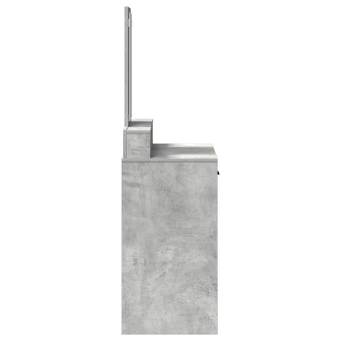 vidaXL Dressing Table with Drawers Concrete Grey 79x41x140 cm