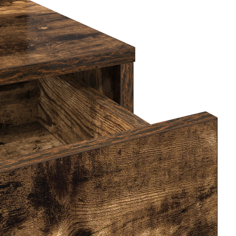 vidaXL Dressing Table with Drawers - Smoked Oak, 79x41x140 cm