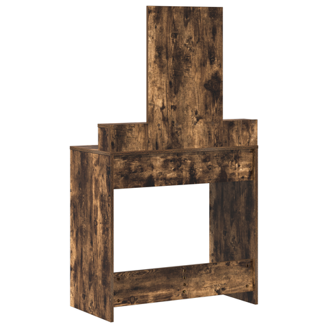 vidaXL Dressing Table with Drawers - Smoked Oak, 79x41x140 cm