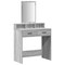 vidaXL Grey Sonoma Dressing Table with Drawers - 79x41x140 cm