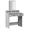 vidaXL Grey Sonoma Dressing Table with Drawers - 79x41x140 cm