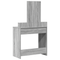 vidaXL Grey Sonoma Dressing Table with Drawers - 79x41x140 cm