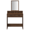 vidaXL Brown Oak Dressing Table with Drawers, 79x41x140 cm