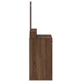 vidaXL Brown Oak Dressing Table with Drawers, 79x41x140 cm