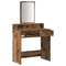 vidaXL Dressing Table with Drawers - Vintage Wood 79x41x140 cm