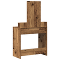 vidaXL Dressing Table with Drawers - Vintage Wood 79x41x140 cm
