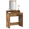 vidaXL Dressing Table with Drawers - Vintage Wood 79x41x140 cm