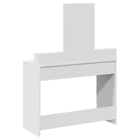 vidaXL White Dressing Table with Drawers, 100x41x140 cm