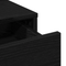 vidaXL Black Oak Dressing Table with Drawers - 100x41x140 cm