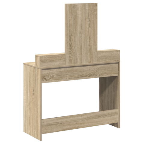 vidaXL Dressing Table with Drawers Sonoma Oak 100x41x140 cm