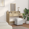 vidaXL Dressing Table with Drawers Sonoma Oak 100x41x140 cm