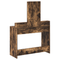 vidaXL Dressing Table with Drawers - Smoked Oak, 100x41x140 cm