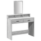 vidaXL Dressing Table with Drawers Grey Sonoma 100x41x140 cm