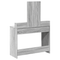 vidaXL Dressing Table with Drawers Grey Sonoma 100x41x140 cm