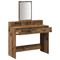 vidaXL Dressing Table with Drawers Old Wood 100x41x140 cm