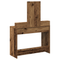 vidaXL Dressing Table with Drawers Old Wood 100x41x140 cm