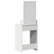 vidaXL Dressing Table with LED Lights White 50x41x140 cm