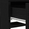 vidaXL Makeup Table with LED Lights - Black Oak, 50x41x140 cm