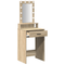 vidaXL Dressing Table with LED Lights - Sonoma Oak - 50x41x140 cm