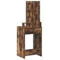 vidaXL Dressing Table with LED Lights Smoked Oak 50x41x140 cm