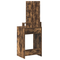 vidaXL Dressing Table with LED Lights Smoked Oak 50x41x140 cm