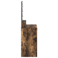 vidaXL Dressing Table with LED Lights Smoked Oak 50x41x140 cm