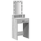 vidaXL Dressing Table with LED Lights in Grey Sonoma - 50x41x140 cm